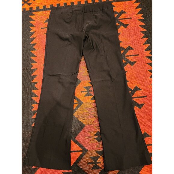 Forever 21 Women's Black Flared, Stretch Dress Pants Size L Made In USA - Picture 3 of 14